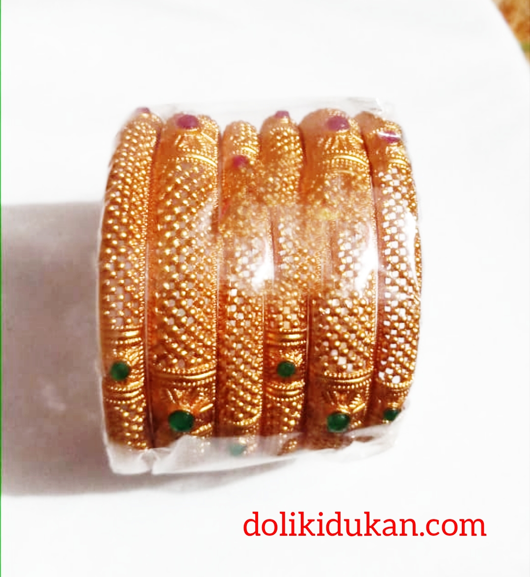 Jhali Design Matte Finish Bangles