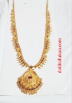 Gold Color Multicolor Stone Long Size Necklace