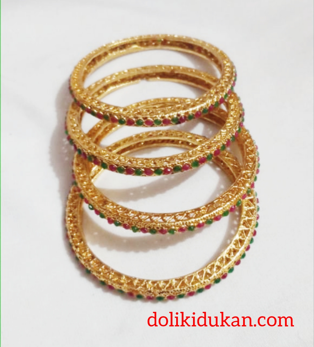 Multicolor Bangles ( 4 Bangles Set )